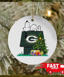 Green Bay Packers Snoopy NFL Football Ornaments 2023 Christmas Tree Decorations