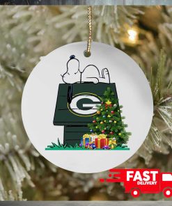 Green Bay Packers Snoopy NFL Football Ornaments 2023 Christmas Tree Decorations