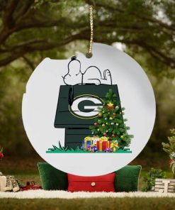 Green Bay Packers Snoopy NFL Football Ornaments