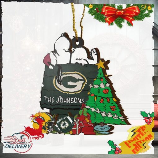 Green Bay Packers Snoopy NFL Sport Ornament Custom Name