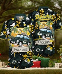 Green Bay Packers Summer Car NFL Hawaiian Shirt, Packers Gear