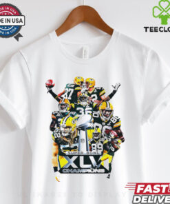 Green Bay Packers Super Bowl XLV champions graphic team shirt