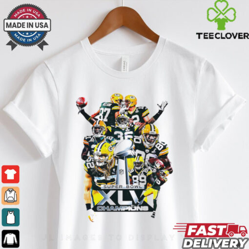 Green Bay Packers Super Bowl XLV champions graphic team shirt