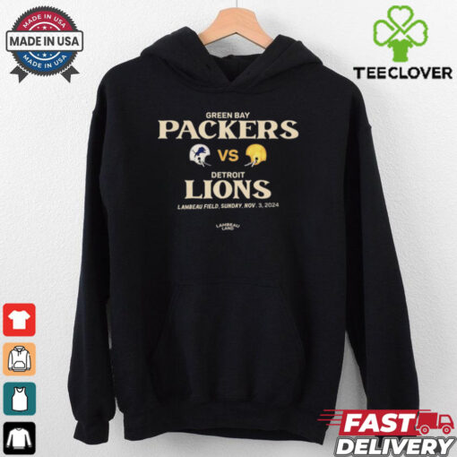 Green Bay Packers Vs Detroit Lions Lambeau Field Sunday Nov 3 2024 t shirt