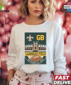 Green Bay Packers Vs New Orleans Saints Lambeau Field December 23, 2024 Shirt