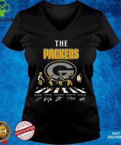 Green Bay Packers Walking Abbey Road signatures hoodie, sweater, longsleeve, shirt v-neck, t-shirt