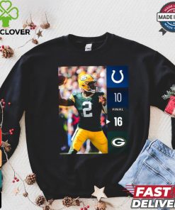 Green Bay Packers Win 16 10 Indianapolis Colts 2024 NFL Week 2 Final Score Shirt
