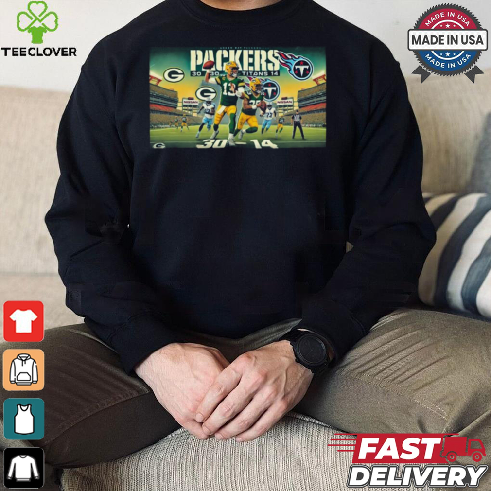 Green Bay Packers Wins 30 14 Titans 2024 NFL Week 3 Final Score Shirt Green Bay Packers Wins 30 14 Titans 2024 NFL Week 3 Final Score Shirt