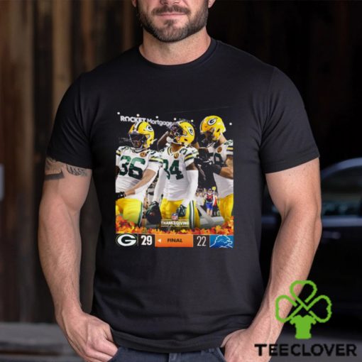 Green Bay Packers Wins 45 10 Detroit Lions 2023 NFL Thanksgivings Final Score Shirt