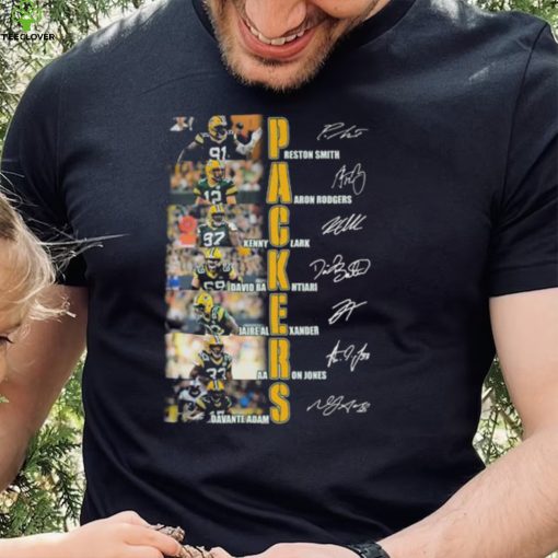 Green Bay Packers all team player signatures 2022 shirt