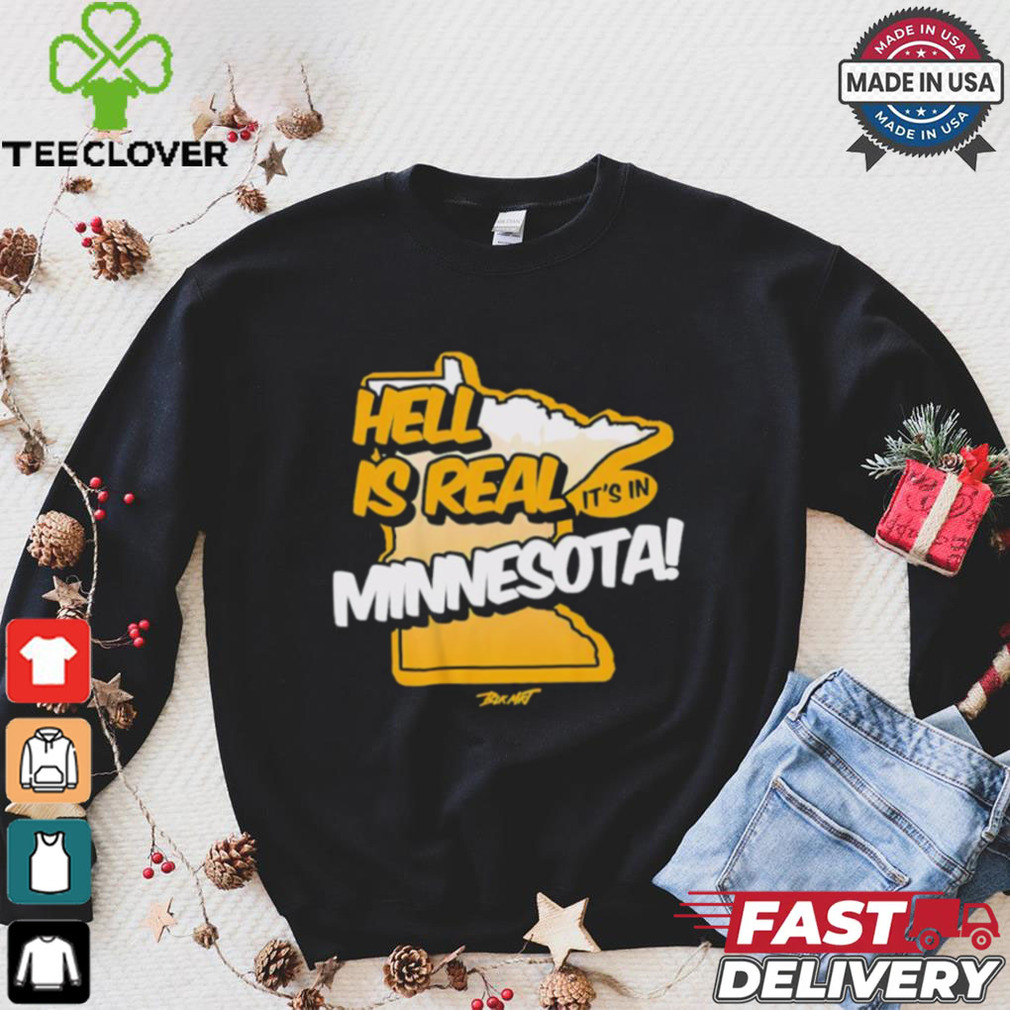 Green Bay Packers hell is real it’s in Minnesota shirt Green Bay Packers hell is real it’s in Minnesota shirt