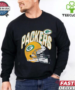 Green Bay Packers logo and helmet shirt