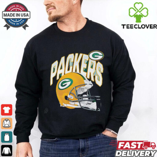 Green Bay Packers logo and helmet shirt