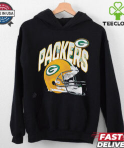 Green Bay Packers logo and helmet shirt