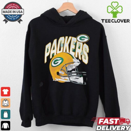 Green Bay Packers logo and helmet shirt