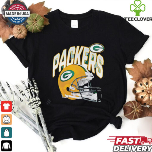 Green Bay Packers logo and helmet shirt