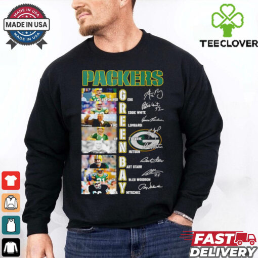 Green Bay Packers player name and signature shirt
