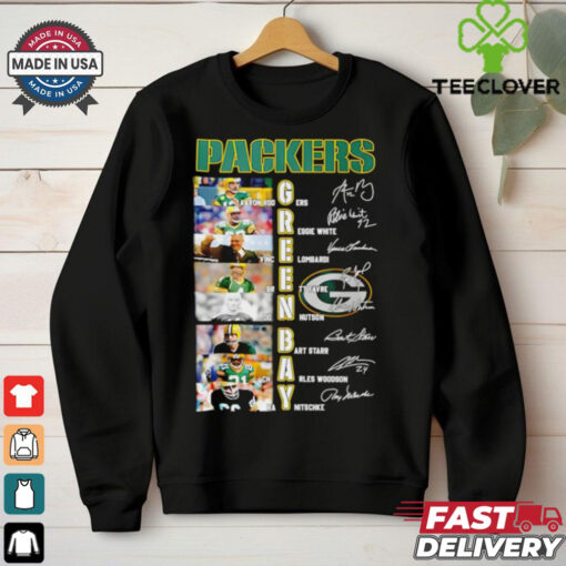 Green Bay Packers player name and signature shirt