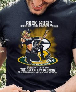 Green Bay Packers rock music keep my soul forever young hoodie, sweater, longsleeve, shirt v-neck, t-shirt