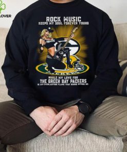 Green Bay Packers rock music keep my soul forever young hoodie, sweater, longsleeve, shirt v-neck, t-shirt