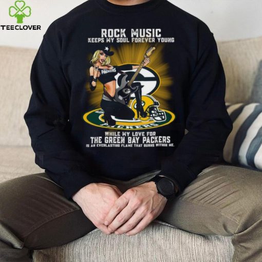 Green Bay Packers rock music keep my soul forever young hoodie, sweater, longsleeve, shirt v-neck, t-shirt