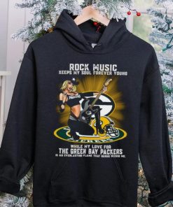 Green Bay Packers rock music keep my soul forever young hoodie, sweater, longsleeve, shirt v-neck, t-shirt