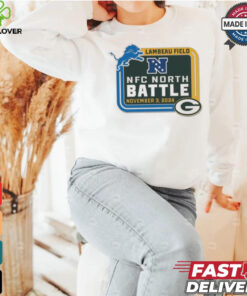 Green Bay Packers vs Detrois Lions Lambeau Field NFC North Battle November 3 2024 Matchup Shirt