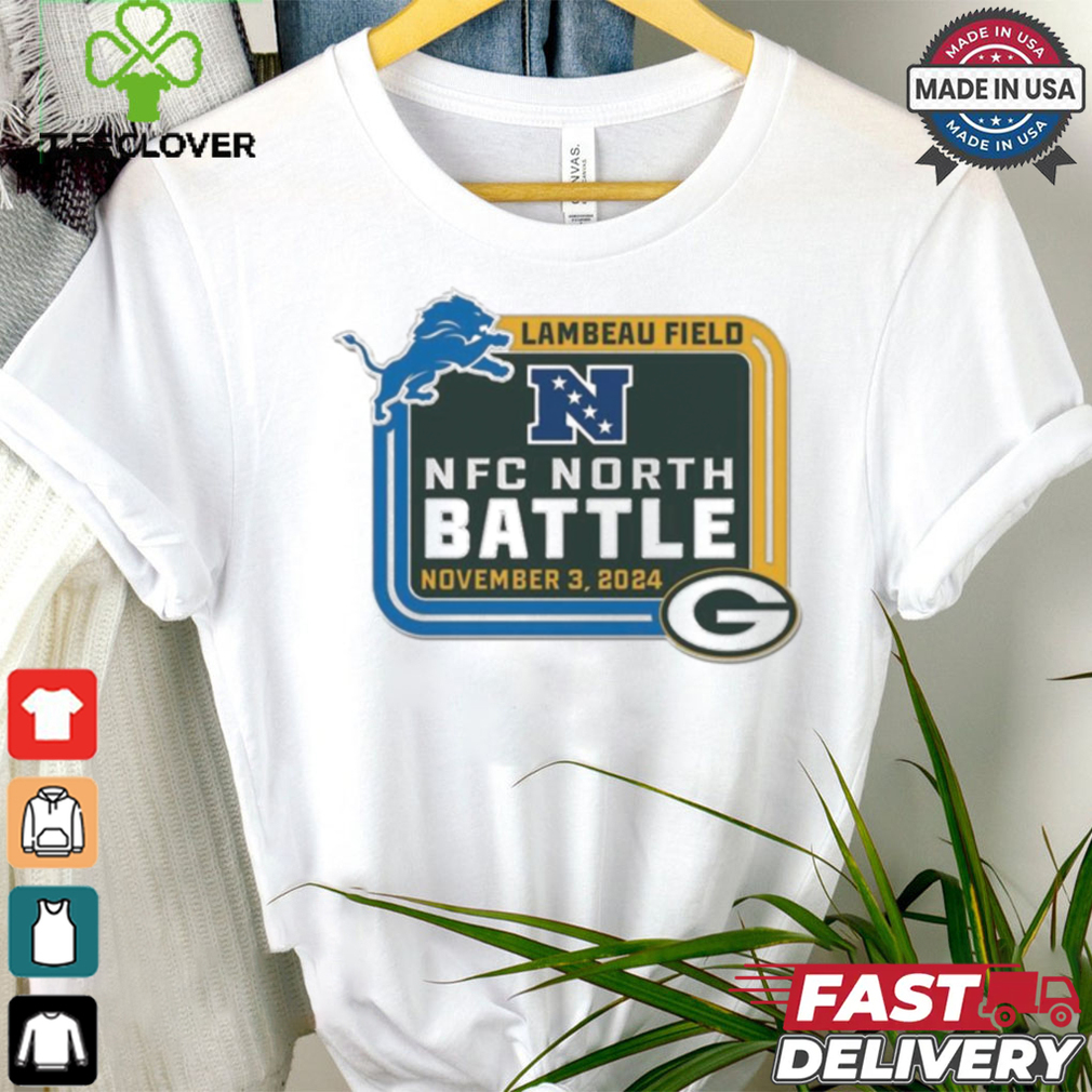 Green Bay Packers vs Detrois Lions Lambeau Field NFC North Battle November 3 2024 Matchup Shirt Green Bay Packers vs Detrois Lions Lambeau Field NFC North Battle November 3 2024 Matchup Shirt