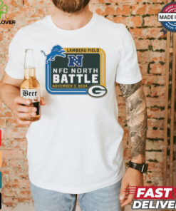 Green Bay Packers vs Detrois Lions Lambeau Field NFC North Battle November 3 2024 Matchup Shirt