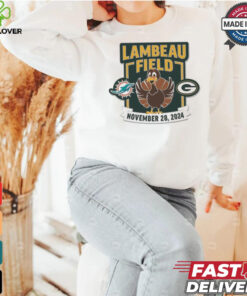 Green Bay Packers vs Miami Dolphins Lambeau Field November 28 2024 Matchup Shirt