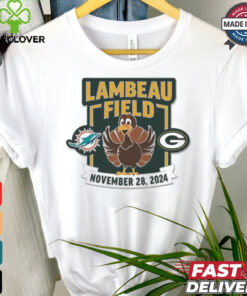 Green Bay Packers vs Miami Dolphins Lambeau Field November 28 2024 Matchup Shirt