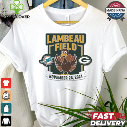 Green Bay Packers vs Miami Dolphins Lambeau Field November 28 2024 Matchup Shirt