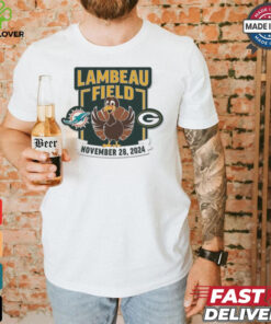 Green Bay Packers vs Miami Dolphins Lambeau Field November 28 2024 Matchup Shirt