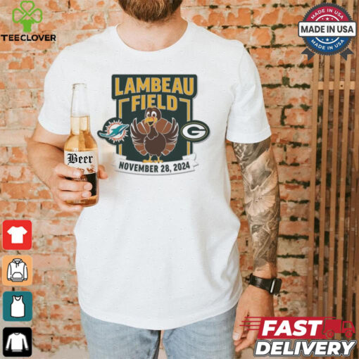 Green Bay Packers vs Miami Dolphins Lambeau Field November 28 2024 Matchup Shirt