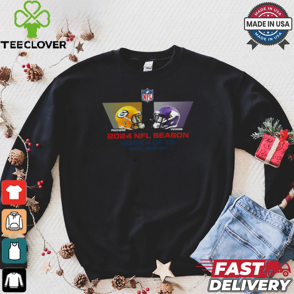 Green Bay Packers vs Minnesota Vikings NFL season week 4 2024 shirt Green Bay Packers vs Minnesota Vikings NFL season week 4 2024 shirt