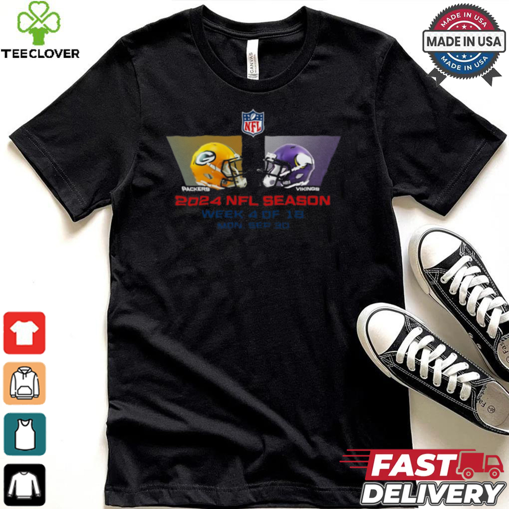 Green Bay Packers vs Minnesota Vikings NFL season week 4 2024 shirt Green Bay Packers vs Minnesota Vikings NFL season week 4 2024 shirt