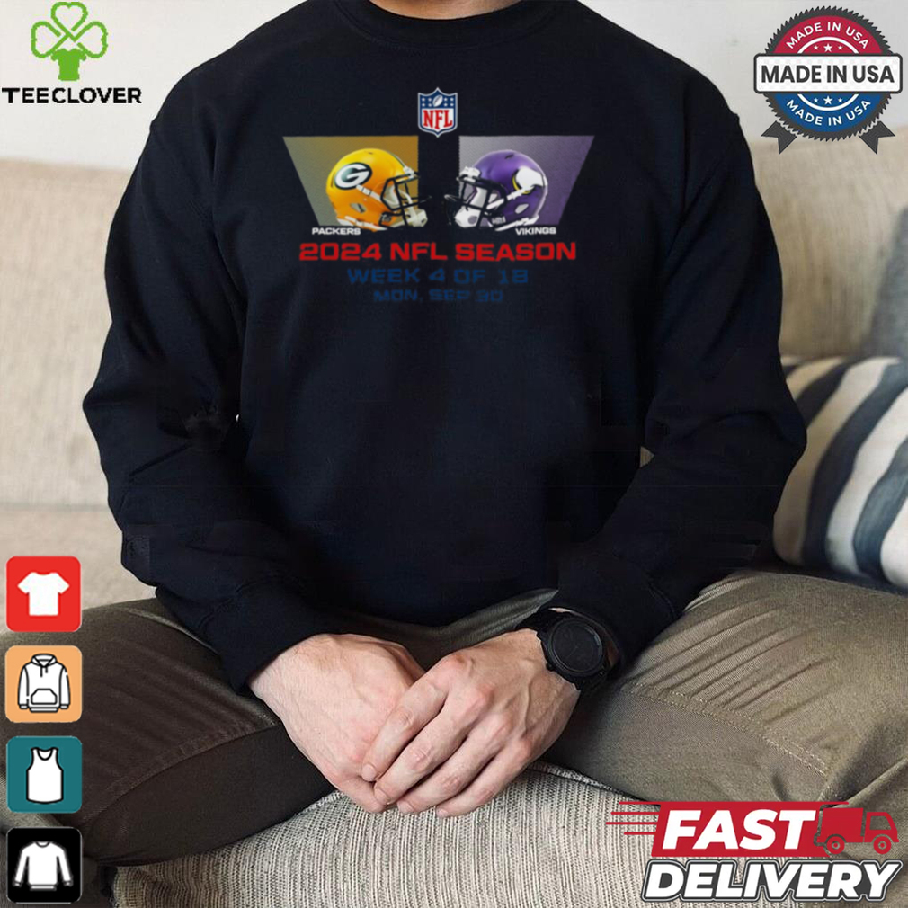 Green Bay Packers vs Minnesota Vikings NFL season week 4 2024 shirt Green Bay Packers vs Minnesota Vikings NFL season week 4 2024 shirt