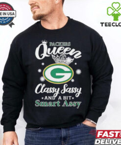 Green Bay Parkers queen classy sassy and a bit smart assy shirt
