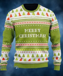 Green Christmas Pattern Gift Sweater