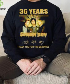 Green Day 36 years 1987 – 2023 thank you for the memories band shirt