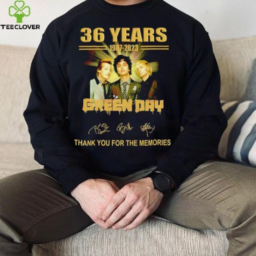 Green Day 36 years 1987 – 2023 thank you for the memories band shirt