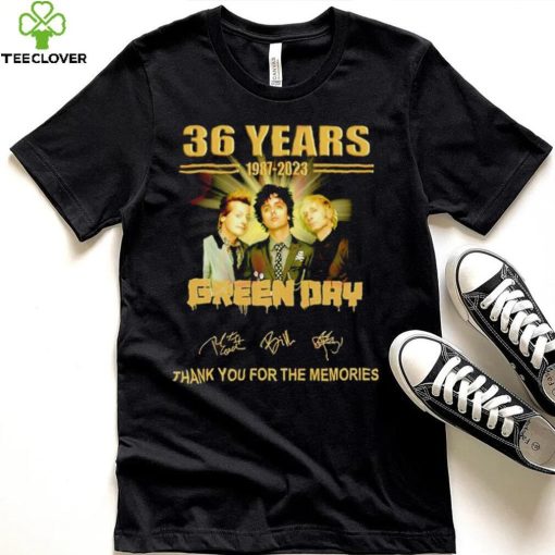 Green Day 36 years 1987 – 2023 thank you for the memories band shirt