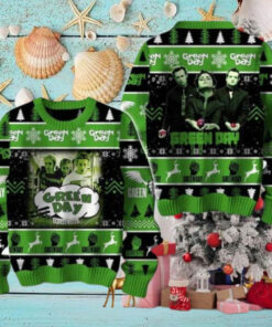 Green Day Chicago 1994 Enjoying Chirstmas Gifts 2024 Xmas For Family And Friends Ugly Sweater