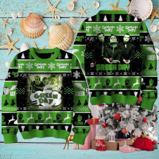 Green Day Chicago 1994 Enjoying Chirstmas Gifts 2024 Xmas For Family And Friends Ugly Sweater