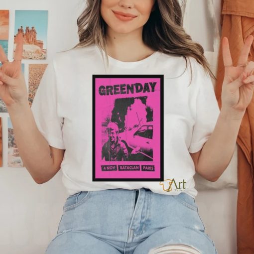 Green Day Le Bataclan Tour 2023 Poster Shirt