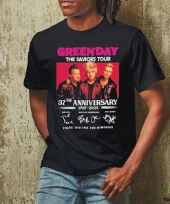 Green Day The Saviors Tour 37th Anniversary 1987 2024 Thank You For The Memories T Shirt