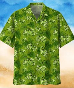 Green Hops Garden Hawaiian Aloha Shirts For Beer Lovers Vh