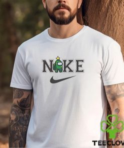 Green Imposter Among Us Nike Logo Christmas 2023 Shirt