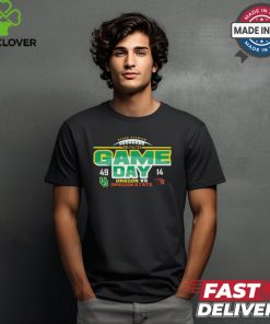 Green Oregon Ducks vs. Oregon State Beavers 2024 Rivalry Game Score Shirt