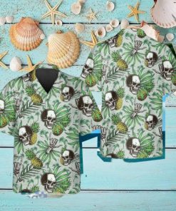 Green Pineapple Skull Hawaiian Shirt Impressive Gift